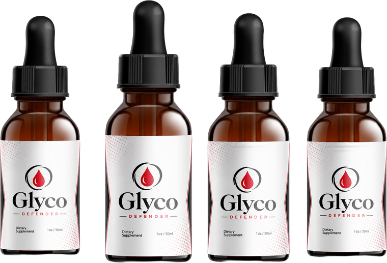 Glyco Defender blood sugar support drops, four bottles